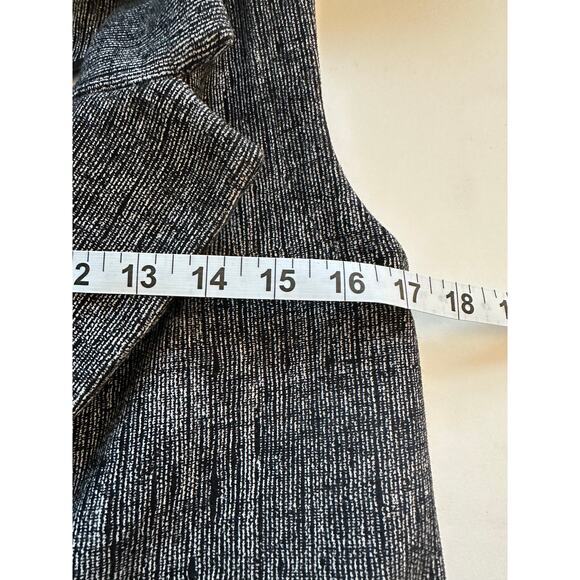 Lululemon Sz 2 Blazer Vest Burlap Texture Black Dune French Terry‎ Soft Stretchy - Picture 7 of 12